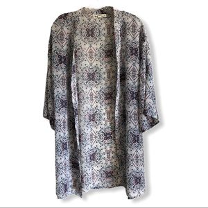 {Wild-Flower} Semi sheer kimono MED